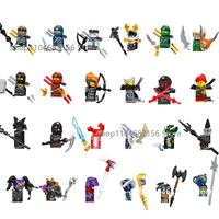 A001 A032 Anime Cartoon TV Bricks Dolls Ninja Toy Skylor Jay Zane Lloyd Garmadon Kai Nya Building Blocks Assembling Toys Gifts