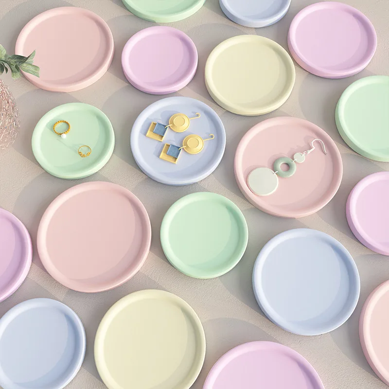 Storage Tray Silicone Mold DIY ConcreteCement Plaster Epoxy Resin Geometric Storage  Plate Mould Round Square Hexagon Dish Mould