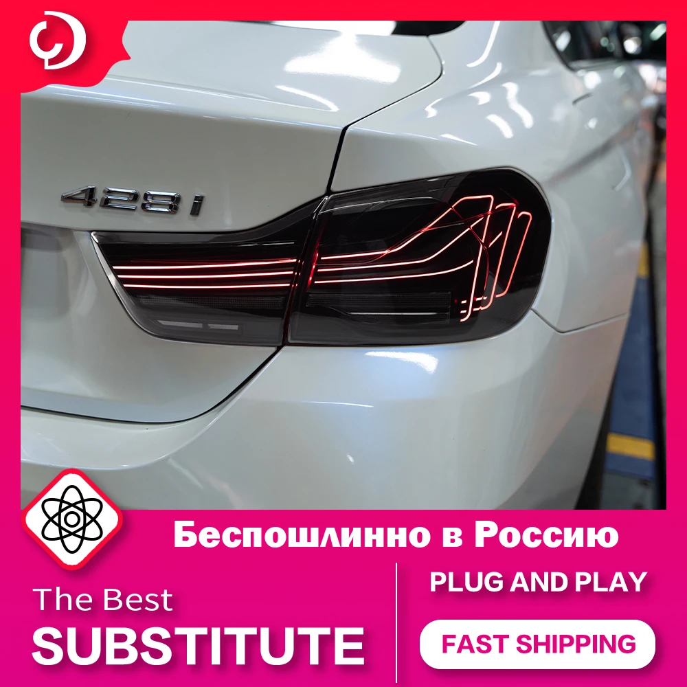 AKD Car Styling Taillights for BMW F32 4 Series 2013-2019 F36 F82 M4 LED Taillights DRL Rear Reverse Brake Light Accessories