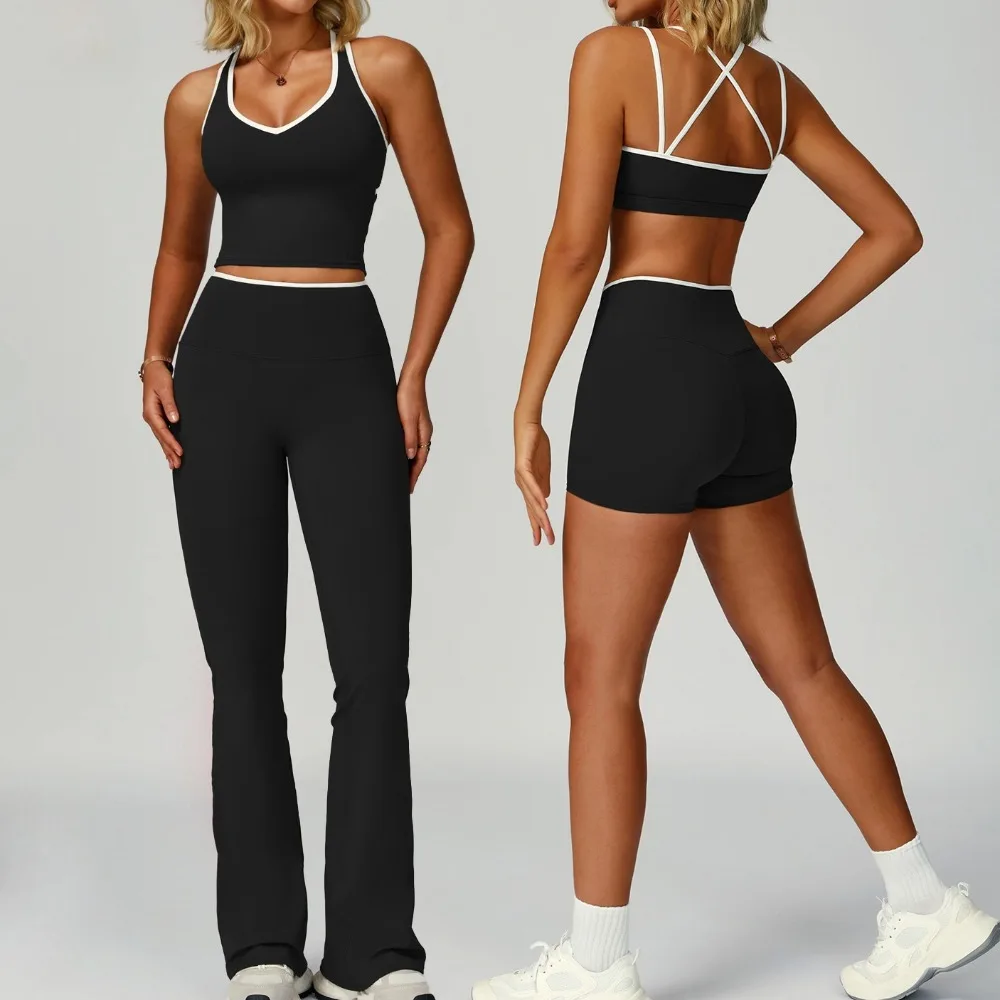 

Комплекты для йоги из 2 предметов: спортивная одежда для тренировок, гимнастический костюм, фитнес-одежа, леггинсы с высокой талией, спортивный бюстгальтер, спортивная одежда для женщин