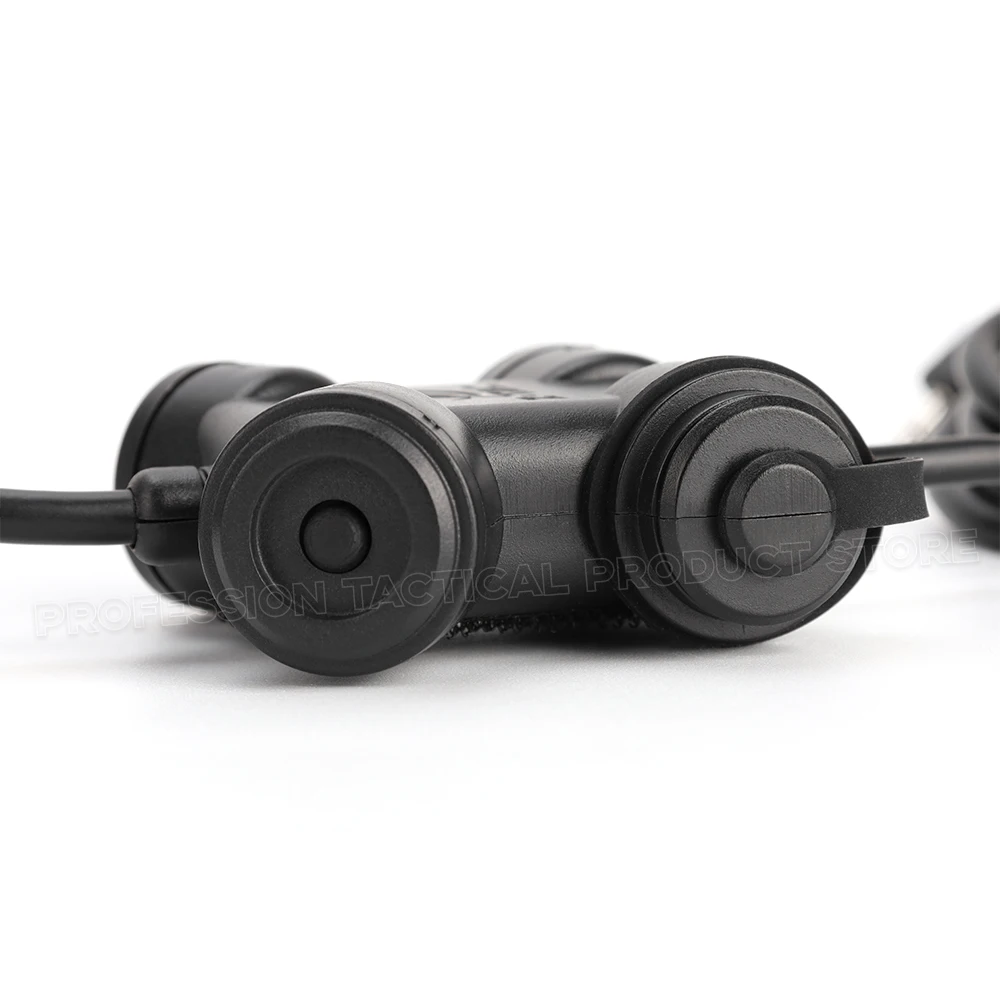 Nuova versione ZTAC Tactical PTT Civil Headset COMTA Headphone Accessory Outdoor Hunting PTT Fit Baofeng UV5R Kenwood Plug