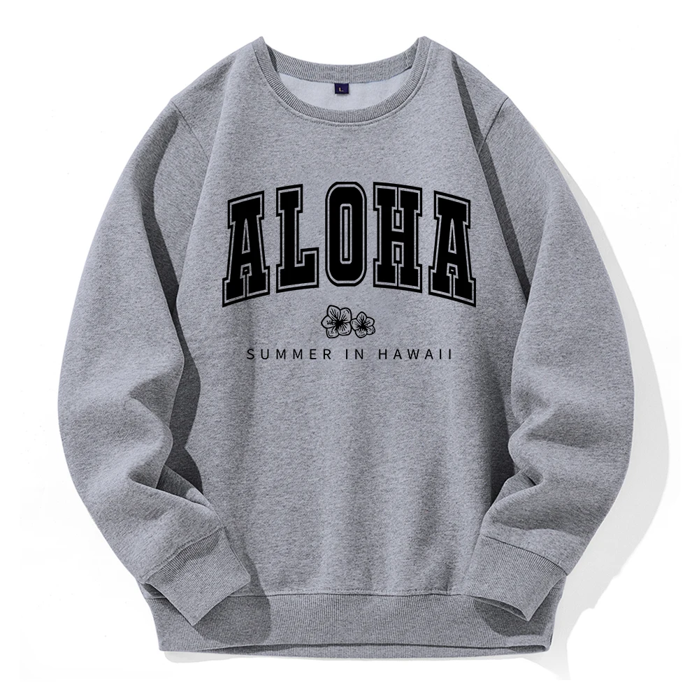 Aloha Summer In Hawaii Printing Mens Hoody Fashion Sports Tide Hooded Casual Loose All Match Sweatshirt Classic Original Hoodies