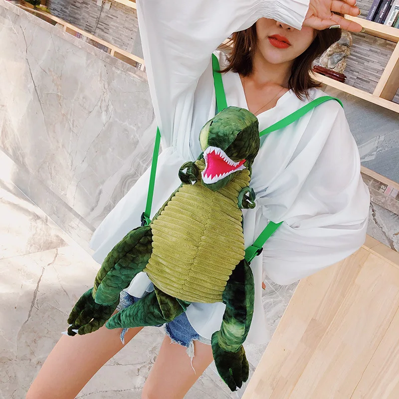 43cm Kawaii Dinosaur Backpacks Kindergarten Kids Plush Dragon Backpack Soft Stuffed Animals Toys Bag for Children Birthday Gifts