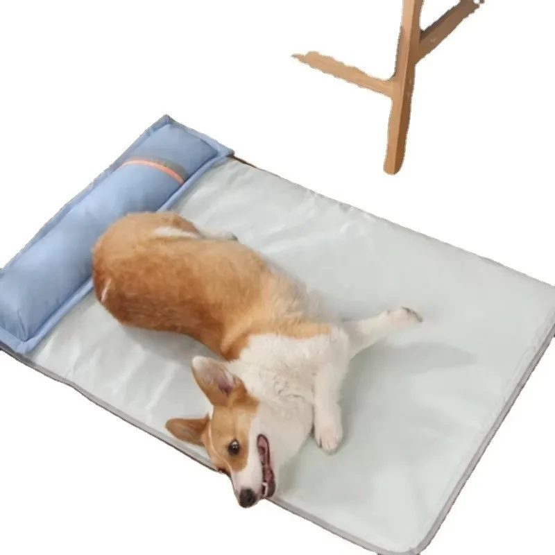 

Modern Summer Cooling Pet Cage Mat Fashion Style Silk Ice Pad Fun Animal Print Breathable Linen PVC Nylon Material for Dogs Cats