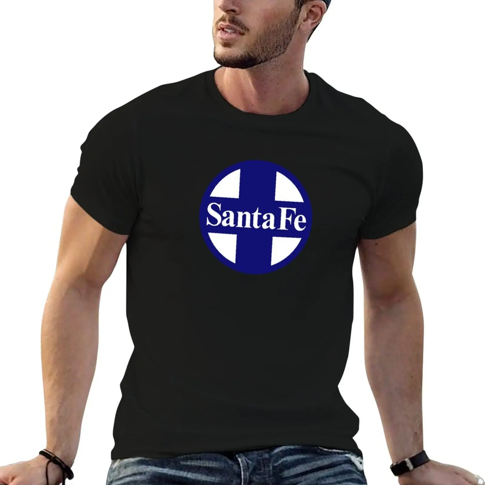 

Vintage Santa Fe Railroad Logo T-Shirt t shirts for man cotton soft cotton t shirts man 100% cotton t shirt man T-Shirt