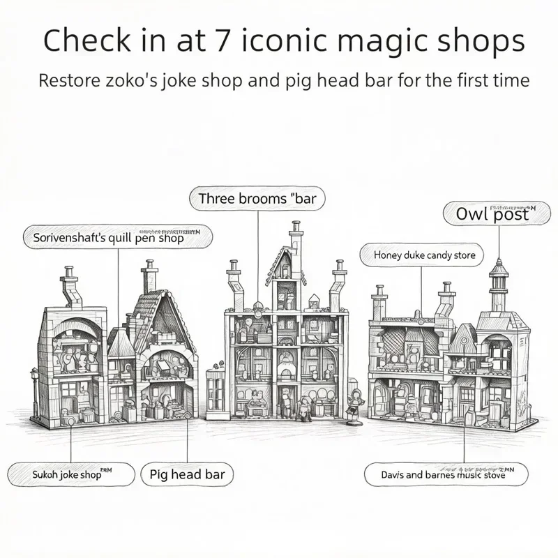 3228Pcs Party Supplies Holiday Gifts Village Building Blocks Castle Model Assemble Bricks Toy For Adult Gift