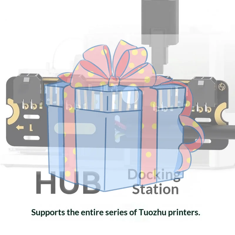

4-Port Expansion Hub With Power Signal Protection For Bambu Lab All Series 3D Printers Accessory