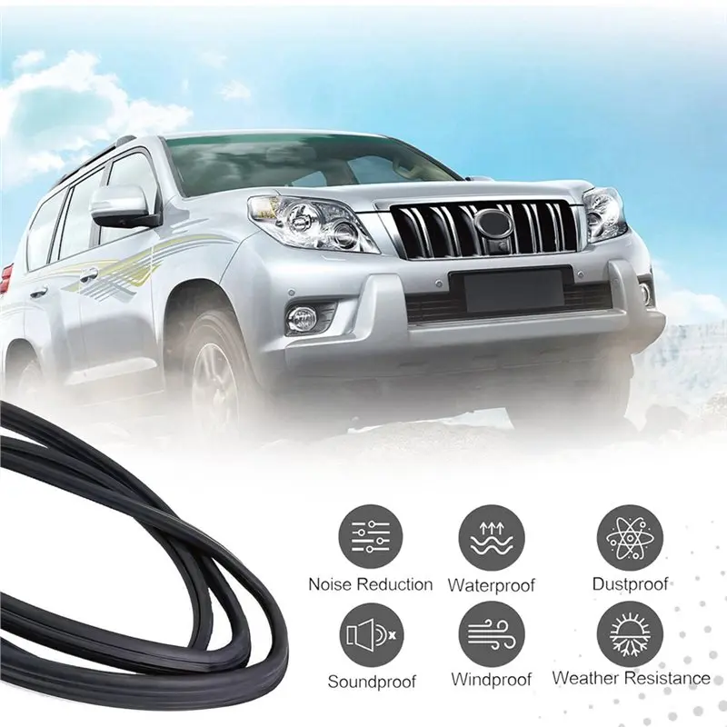 AASS-Front Windshield Rubber Seals 56121-89117 For Toyota Hilux 4-Runner LN50 Pickup 1984-1988