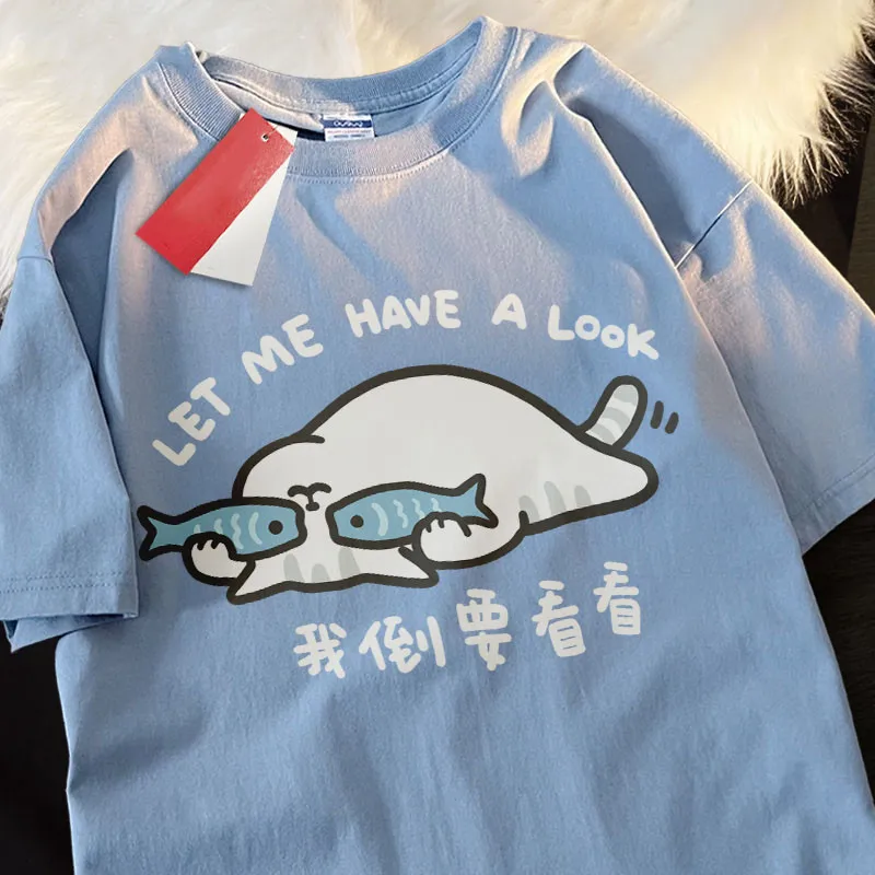 الرجعية لطيف نمط مطبوعة حجم كبير فضفاضة قصيرة الأكمام تي شيرت النساء الحوامل الصيف جولة الرقبة أعلى #4