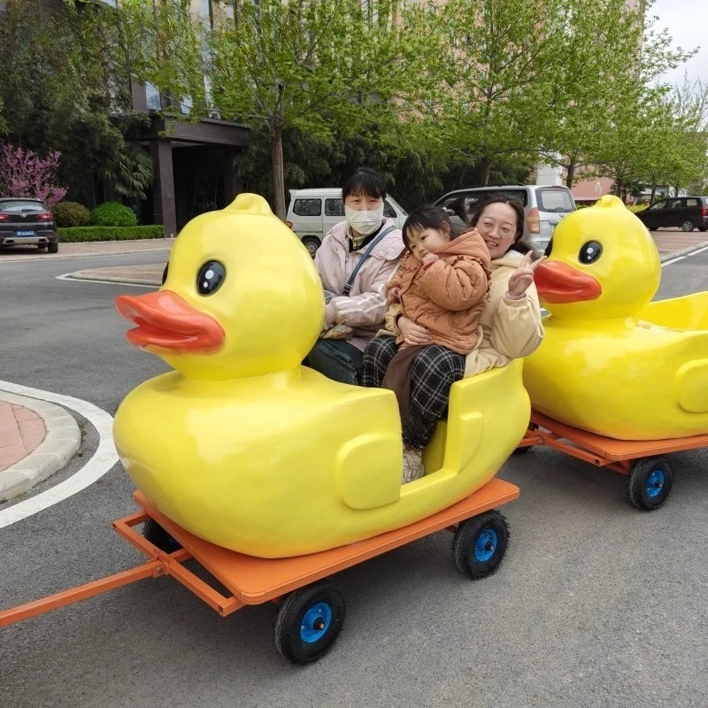 

Camping Amusement Equipment Little Yellow Duck Sightseeing Train
