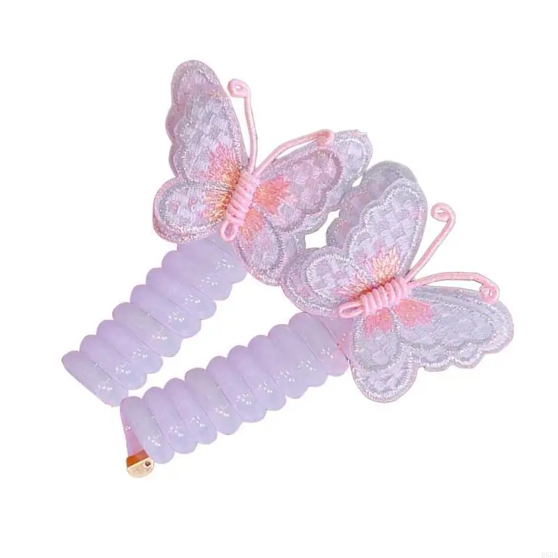 R66D No Crease Cord Hair Ties Ponytail Holder Elastics Traceless Butterfly Hair Rope Elastics Hair Styling Accessories