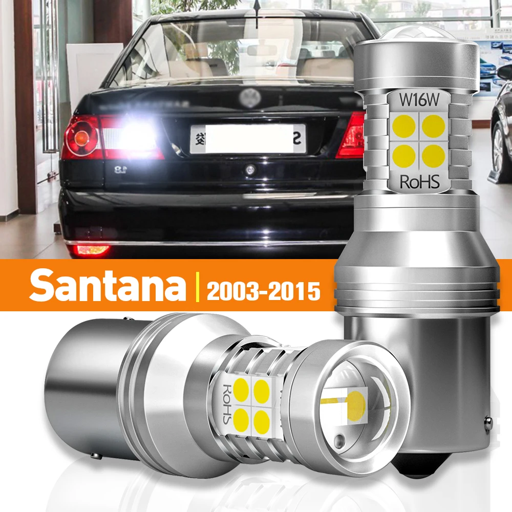 2pcs LED Reverse Light For VW Santana 1995-2012 2001 2002 2003 2004 2005 2006 2007 2008 2009 2010 2011 Accessories Canbus Lamp