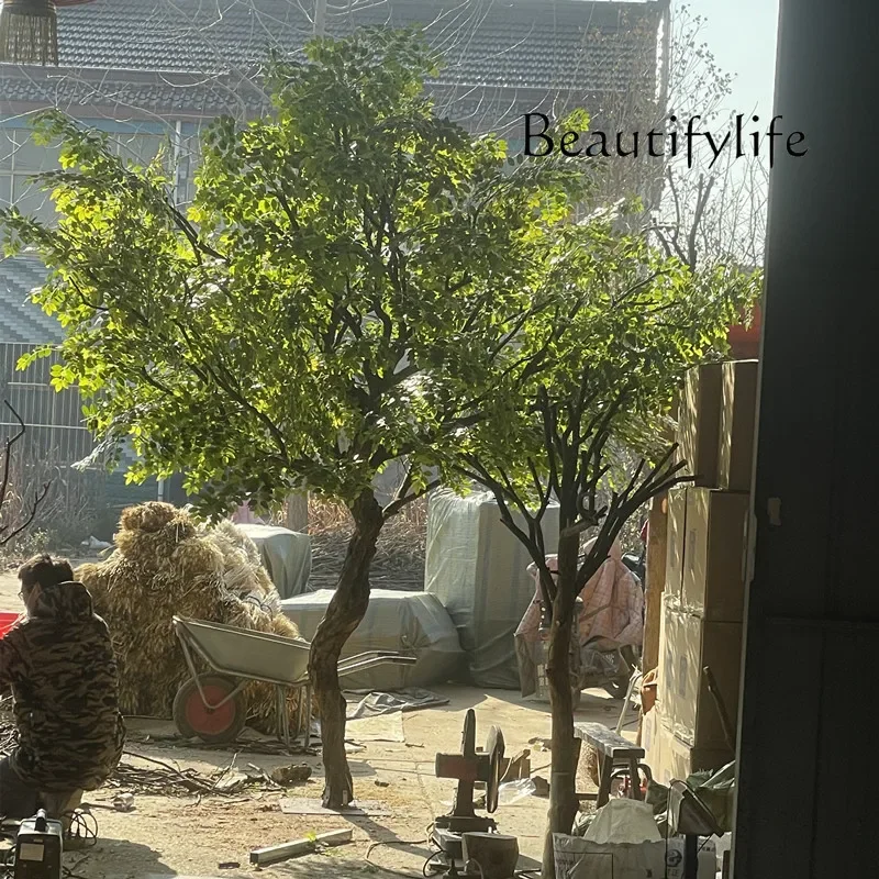 X36 Simulated Locust Tree Elm Landscaping Interior Decoration Tree Artificial Large Tree Bionic Green Plants Simple Landscape