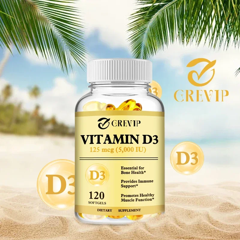 Vitamin D3 - Maintains Strong Bones and Teeth, Enhances Immunity, and Supports Muscle Growth