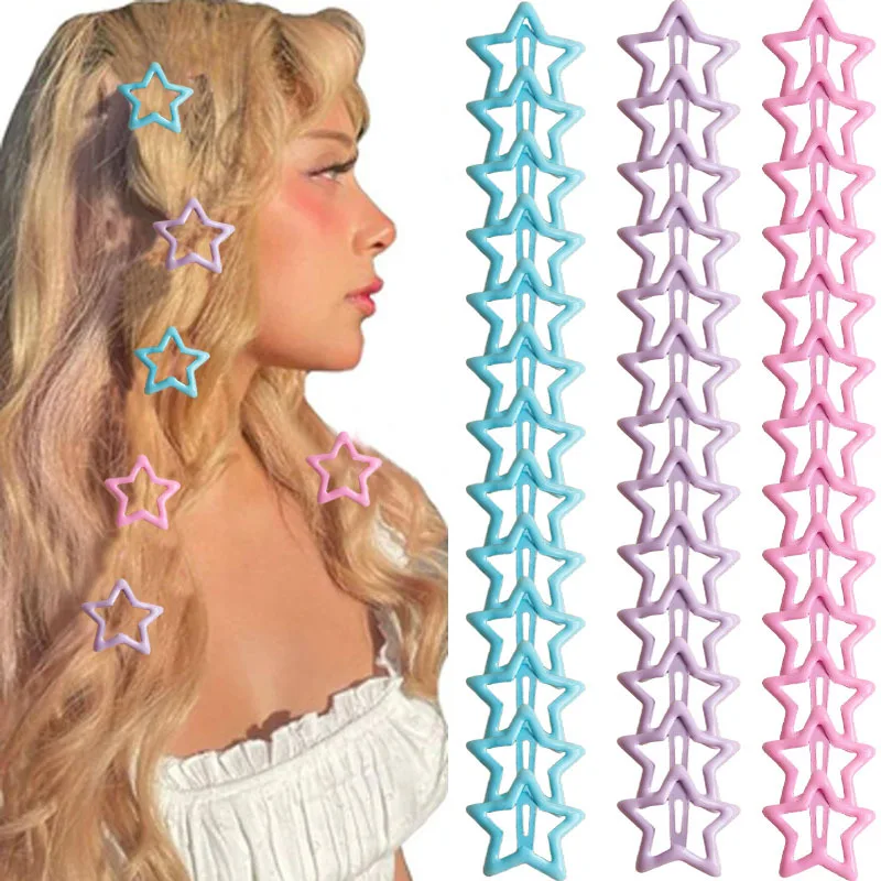 Fermagli per capelli con mollette gocciolanti color dopamina carina