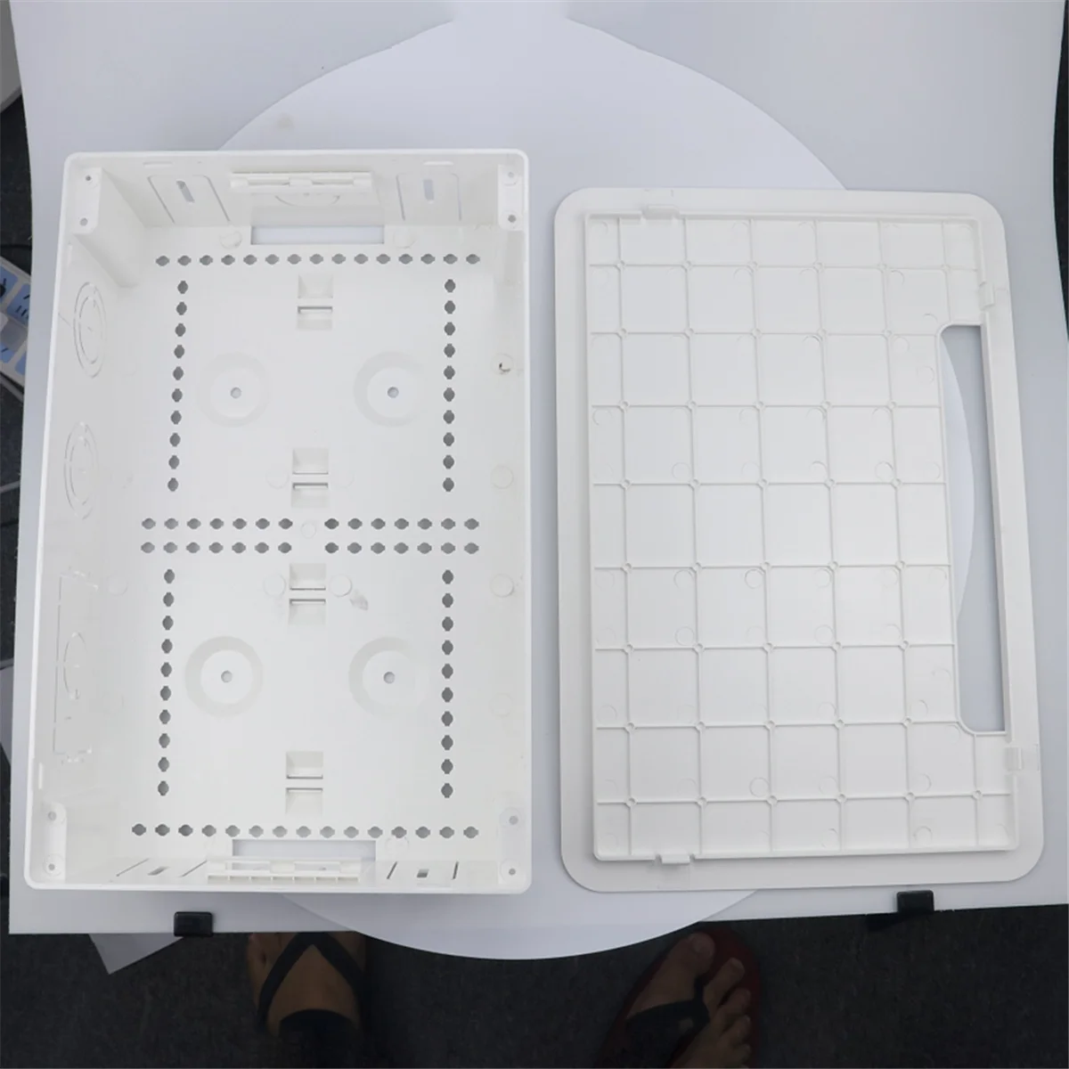 BAAQ Caja multimedia para TV en pared de 9 pulgadas, toma de TV empotrada y carcasa de red para //Fire / One Connect