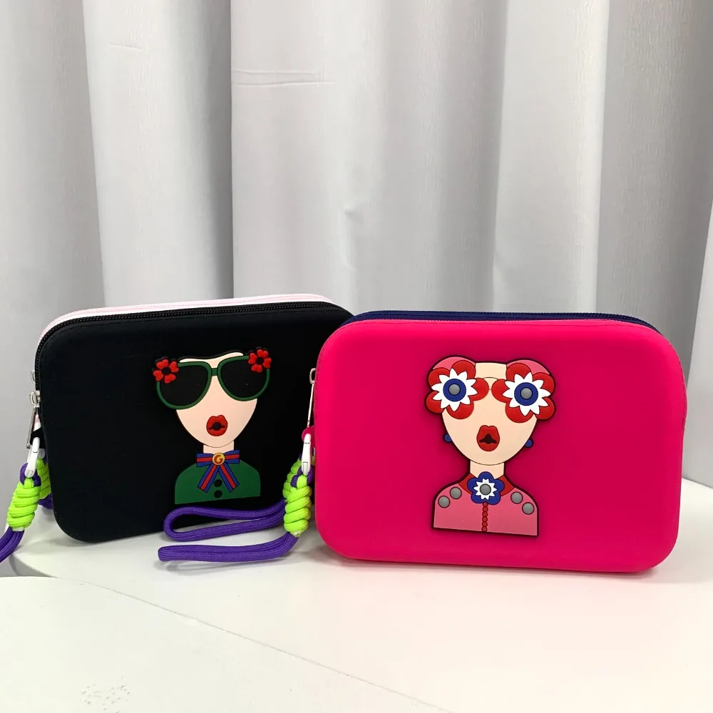 

Силиконовый кошелек-браслет с защитой от потери, легкий, креативный, водонепроницаемый, косметичка в этническом стиле, пришитая, современная женская сумка для хранения на каждый день