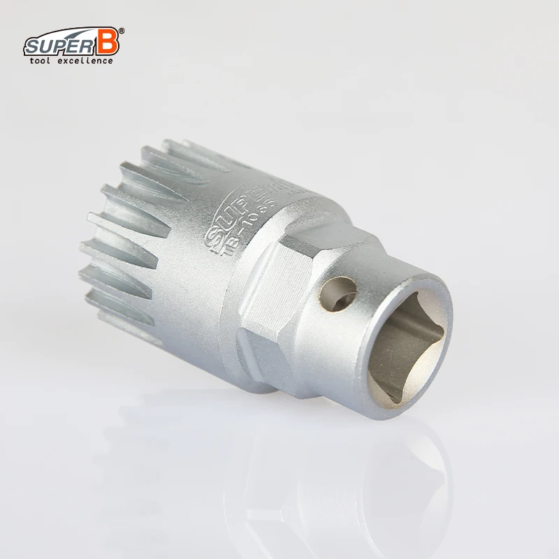 

Super B Cartridge Bottom Bracket Tool Bicycle Repair Tool Use with a 24 mm Wrench, 1/2" Dr. Ratchet Wrench TB-1065