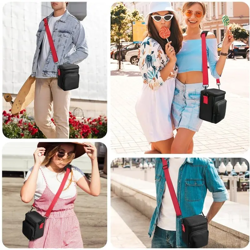 B27B For Polaroid Flip Camera,Protective Storage Case, Portable Protective Bag With Adjustable Strap& Accessory Pocket(Case Only