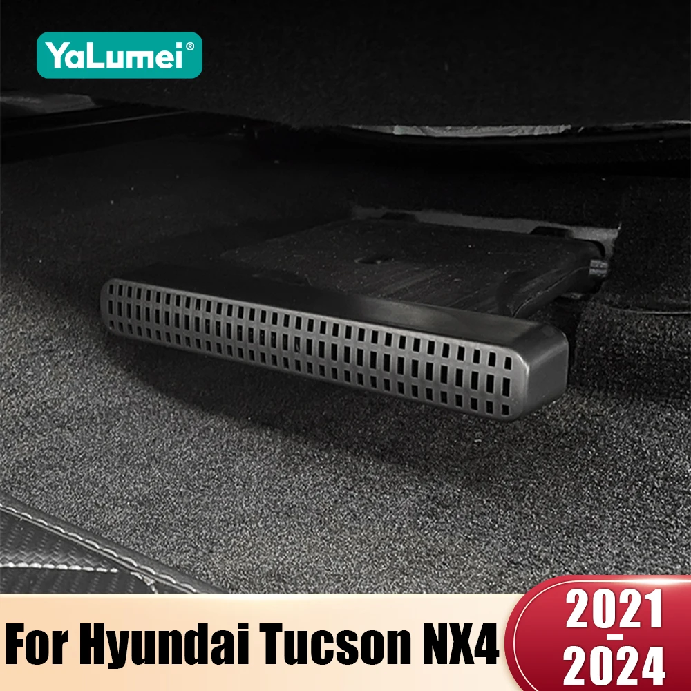 For Hyundai Tucson NX4 2021 2022 2023 2024 Hybrid N Line Car Rear Seat Under Air Vent Duct Outlet Cover Shell Accessories