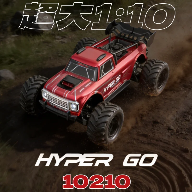 

MJX 1:10 10210 RC Brushless 4WD High-Speed Electric Remote Control Car Racing Card Monster Truck Off-Road Vehicle RTR Model Toys