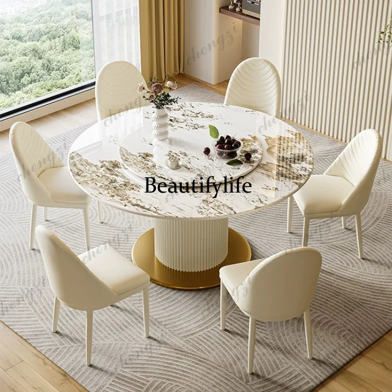Unique Round Table Luxury Designer Big Nordic Kitchen Dining Table Set Living Room Modern Mesas De Restaurante Home Furniture