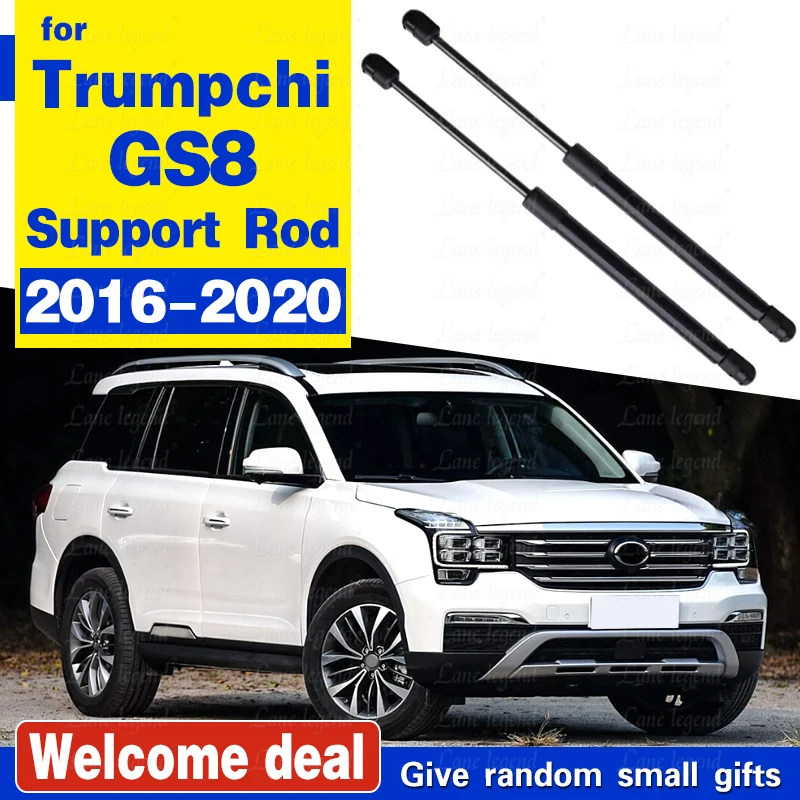 Hood Lift Supports For GAC Trumpchi GS8 2016-2020 Front Bonnet Gas Struts Shock Absorber Damper Springs Prop Rod Car Accessories