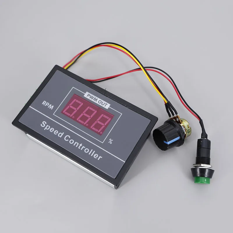 DC 6v-60V 12V 24V 36V 48V 30A PWM DC Motor Speed Controller Regulator Motor Speed Controller with Start Stop Switch B4