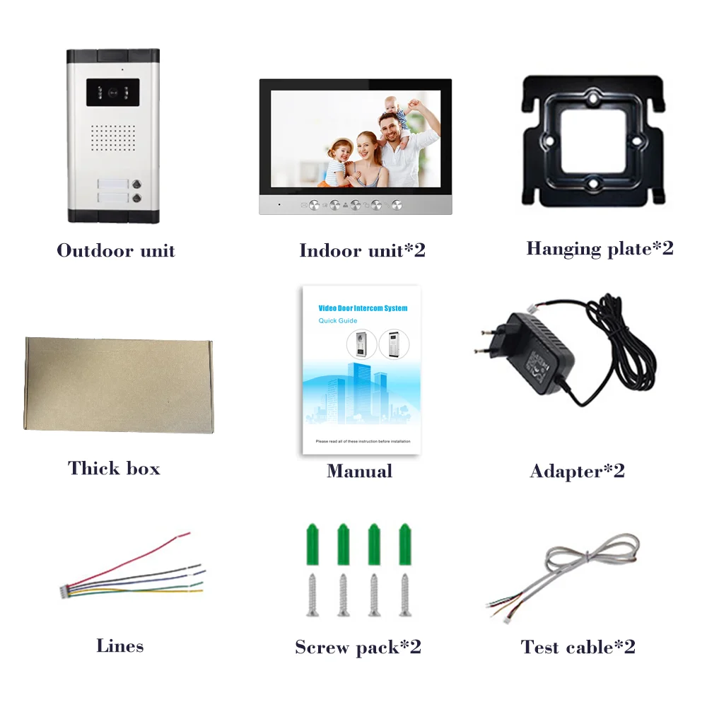 Intercom Multi-User Multi-Apartment-Audio-Intercom-System Multi-Tenant Buzzer Videoportero