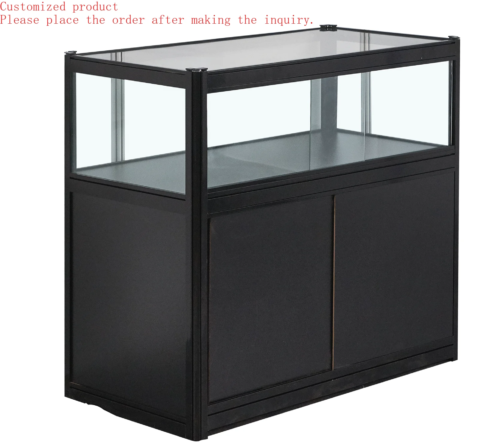 

Custom.Jewelry Display Stand Aluminum Profiles Showcases Xinmiao Glass Display Cabinet
