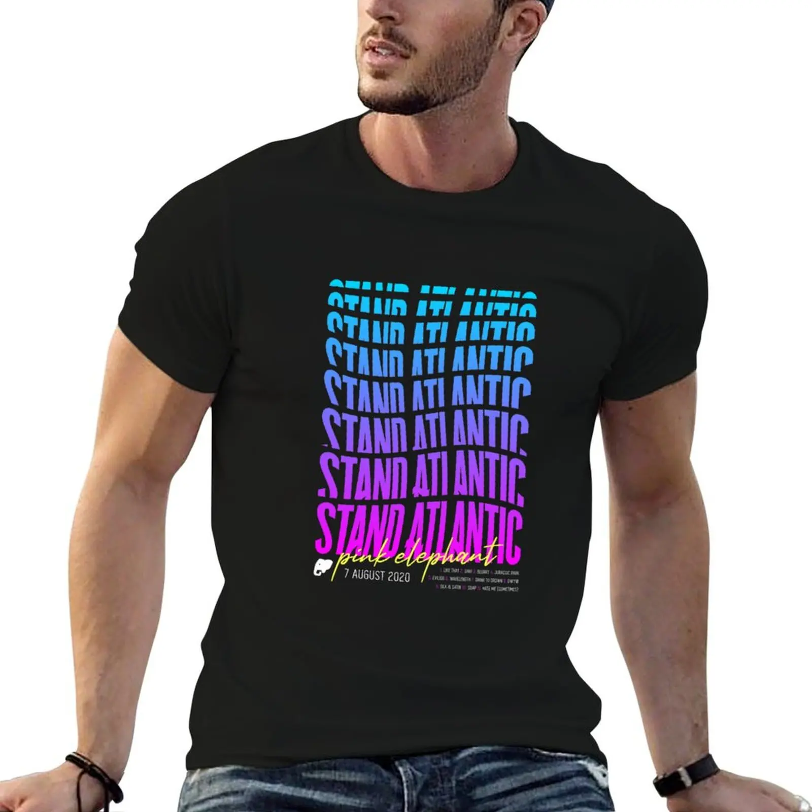 

T-Shirt shirt graphic cotton Elephant Atlantic man shirt t 100 percent man for t Pink Stand