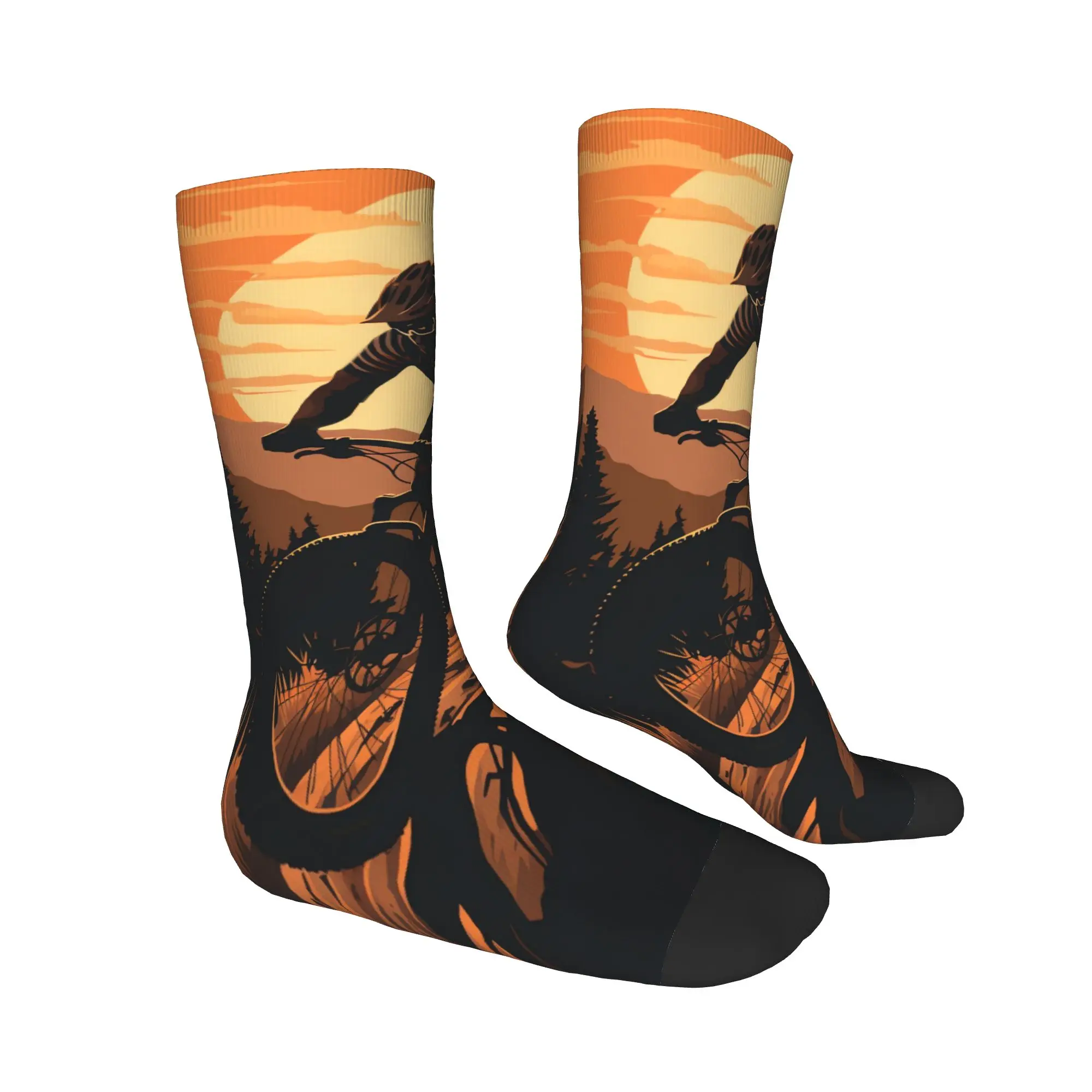 Cycling On The Mountain Bike Stockings Men's  Socks Soft Harajuku Socks Winter Climbing Anti-Slip Design Socks Gift