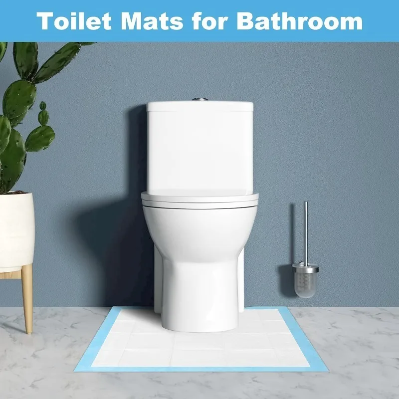 25 Pack Disposable Toilet Mats Floor Protector Training Rug Waterproof Non-Slip Bathroom Potty Great for Children & Adults 23In - view 4