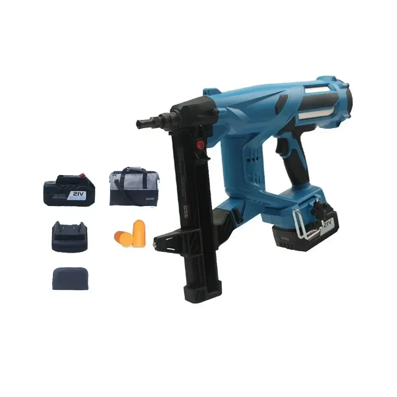 Hot SalesElectric Steel Nail Gun Pure Battery Powered Cordless Shot Concrete Nail Gun Door And Window Nailer Nail Gun