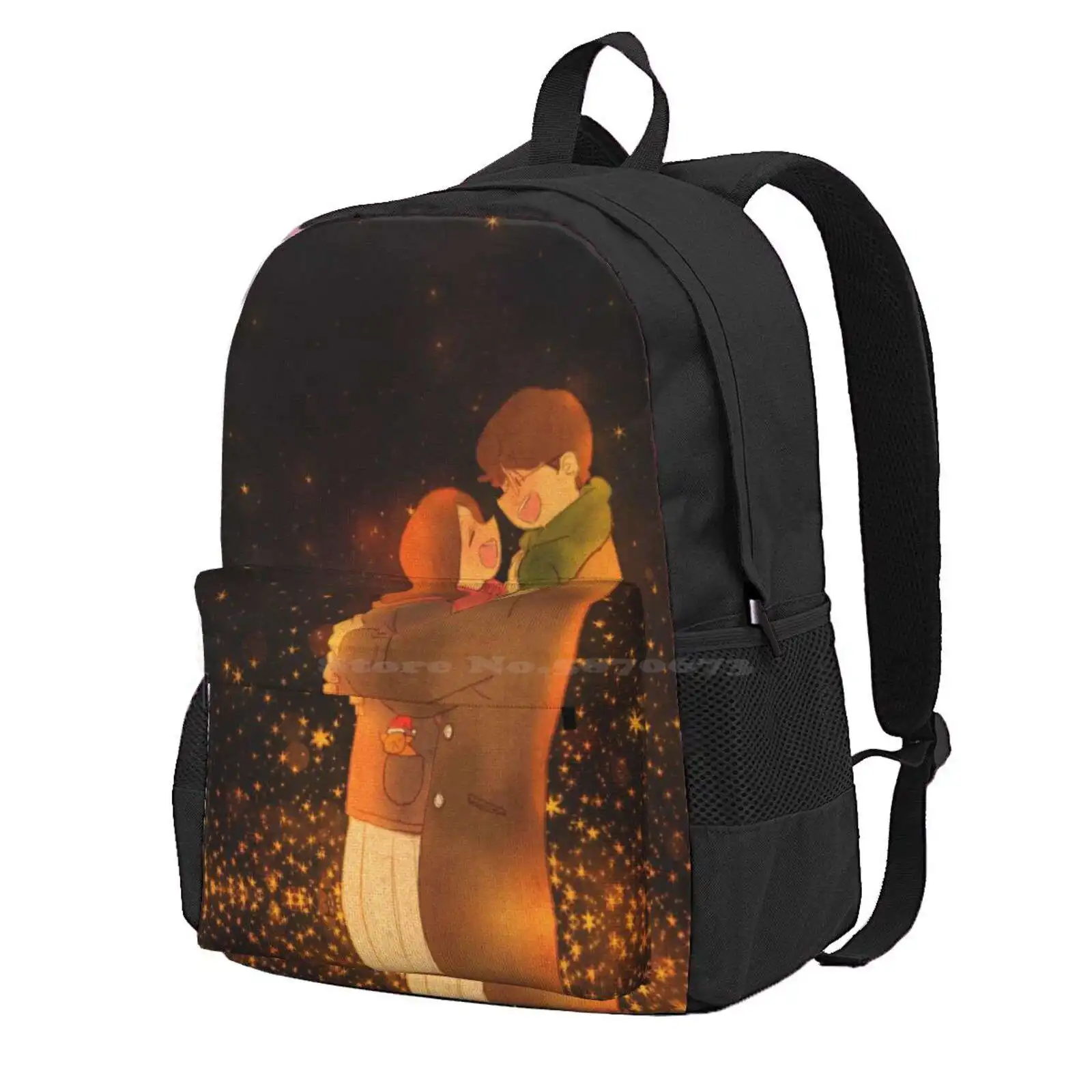 Puuung Illustration No.347 Hot Sale Schoolbag Backpack Fashion Bags Puuung Love Aesthetic Romance Romantic Cozy Happy Moment