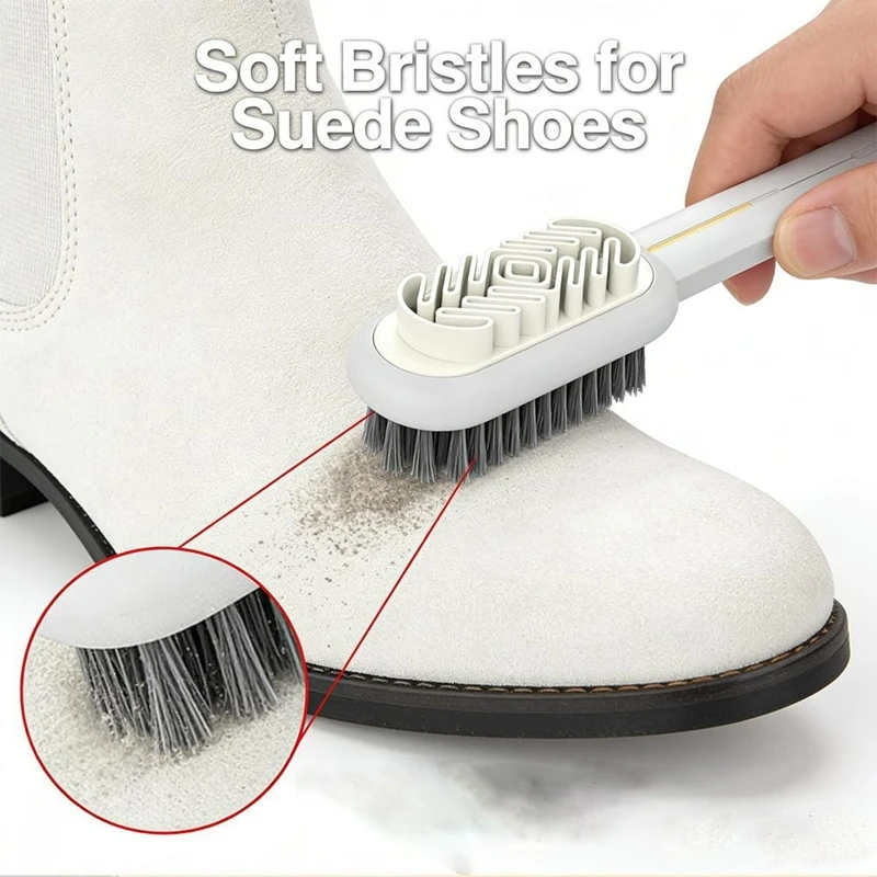 

Scrub Suede Shoe Brush and Rubber Polish Eraser Suede Nubuck Cleaning Multifunctional Rubber Shoe Brush Cleaner Tool 1PCS/2PCS