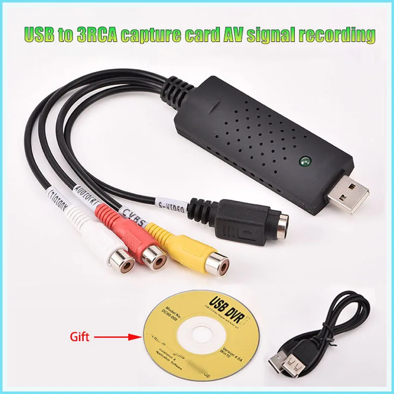 Cltgxdd USB 2.0 إلى RCA مهائي كابلات محول للتلفزيون DVD VHS بطاقة التقاط الصوت والفيديو دعم Windows XP/2000/Vista/Win7 #2
