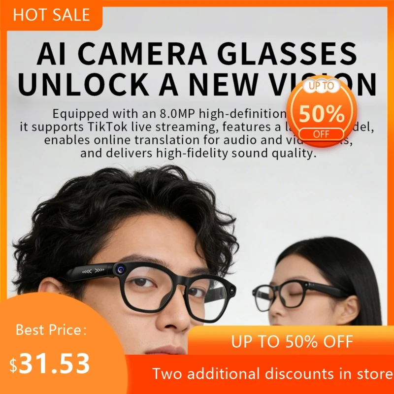 

Real-time Translation Of 8 Million Voice Commands Control Of Video Recording Audio Recording Live Streaming Smart Glasses 2026