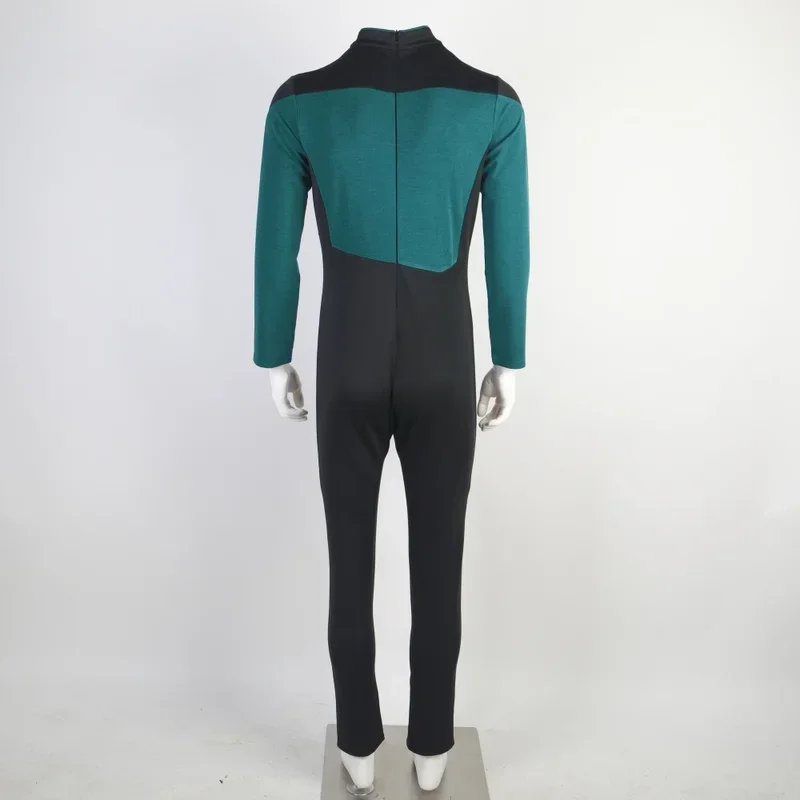 Star Jumpsuit reks The Next Generation Cosplay Kostuum Blauw Halloween Uniform Voor Dames Heren