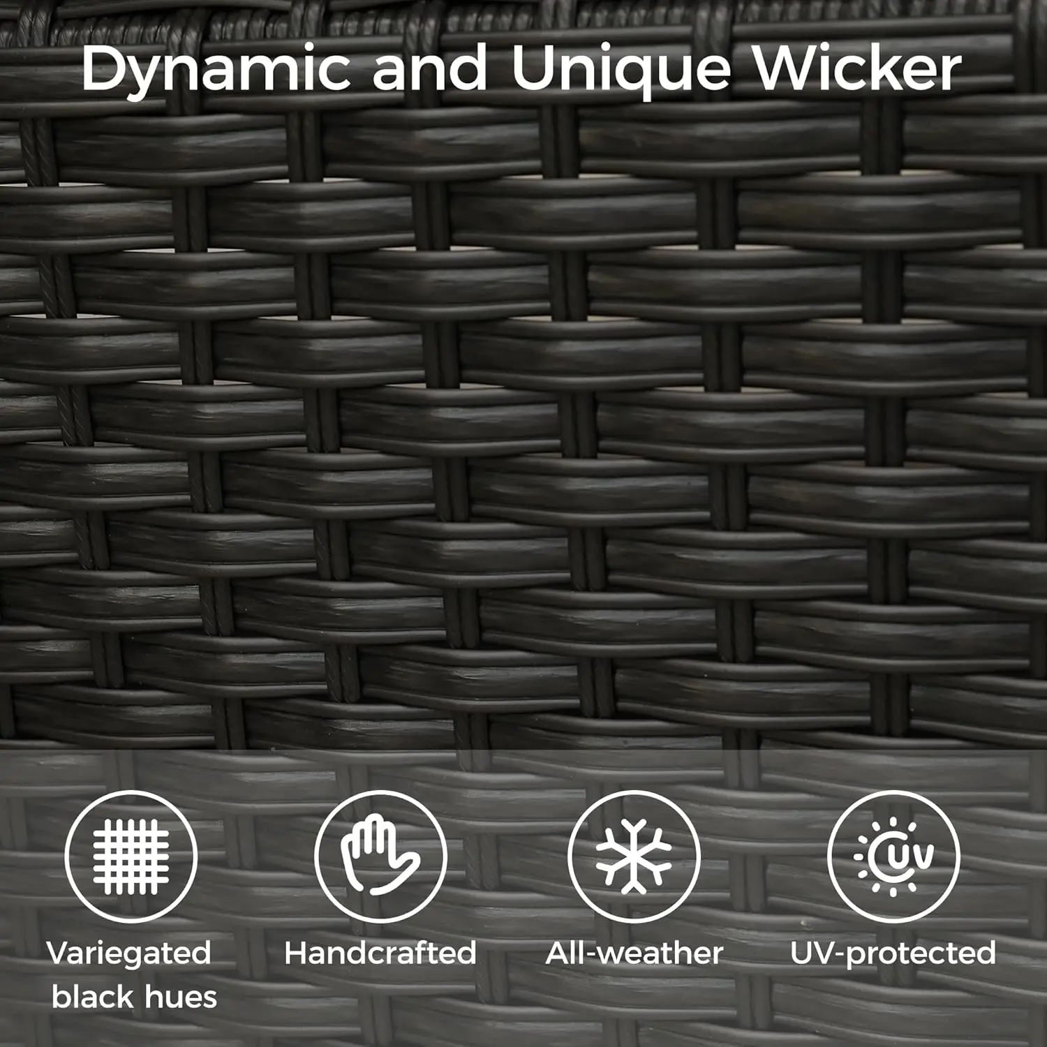 Outdoor Wicker Rattan Couch Set, Mobiliário do Pátio Define, Sofá secional, Conversa Moderna, Mesa e Almofada, All-Weather, 4 PCs, 6PCs