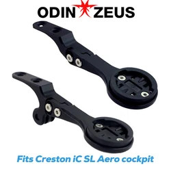 ODINZEUS Front Computer Stand Gopro Mount Speedometer GPS/Garmin/Bryton/Wahoo Inserts Fits Creston IC Sl Aero Cockpit