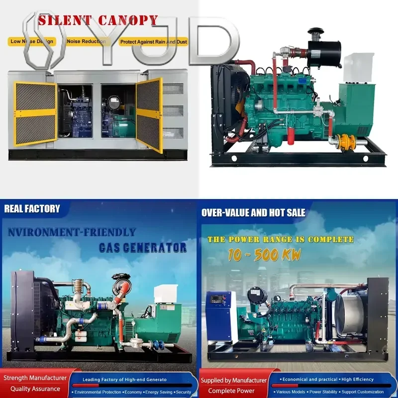 10KW to 20KW Biogas Generators for Home Use LPG & Natural Fuel Soundproof Power Generator for Sale