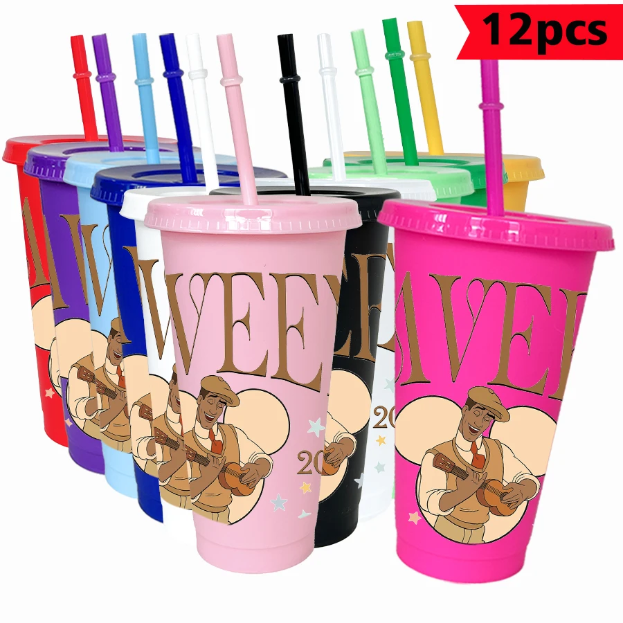 

12pcs/pack Disney Mickey Mouse Adventurer 26oz multicolor plastic water cup party Drinkware birthday/back-to-school gift