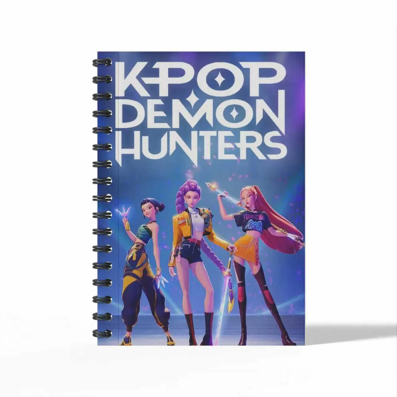 Anime Hunters Theme Lumi Mila Zoi A6 Spiral Notebook Aesthetic Coil Journal Lined Notepad School Supplies Stationery Gifts