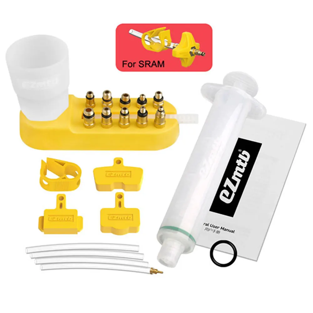 Ezmtb 2024 Bicycle Hydraulic Disc Brake Oil Bleed Kit Tools For,SRAM, SHIMANO,MAGURA,Avid,Series MTB Road Bike Brake Repair Tool