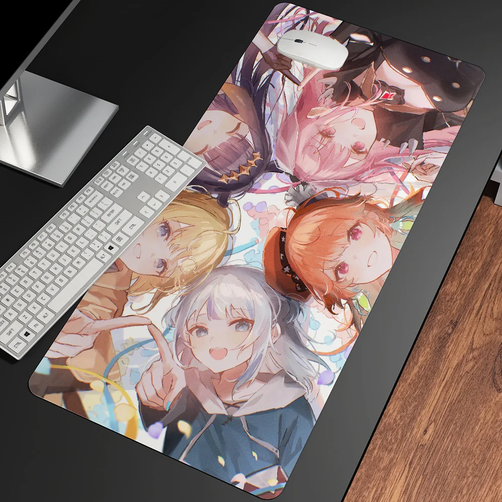 Ninomae Ina'nis hololive Mousepad Large Gaming Mouse Pad LockEdge Thickened Computer Keyboard Table Desk Mat