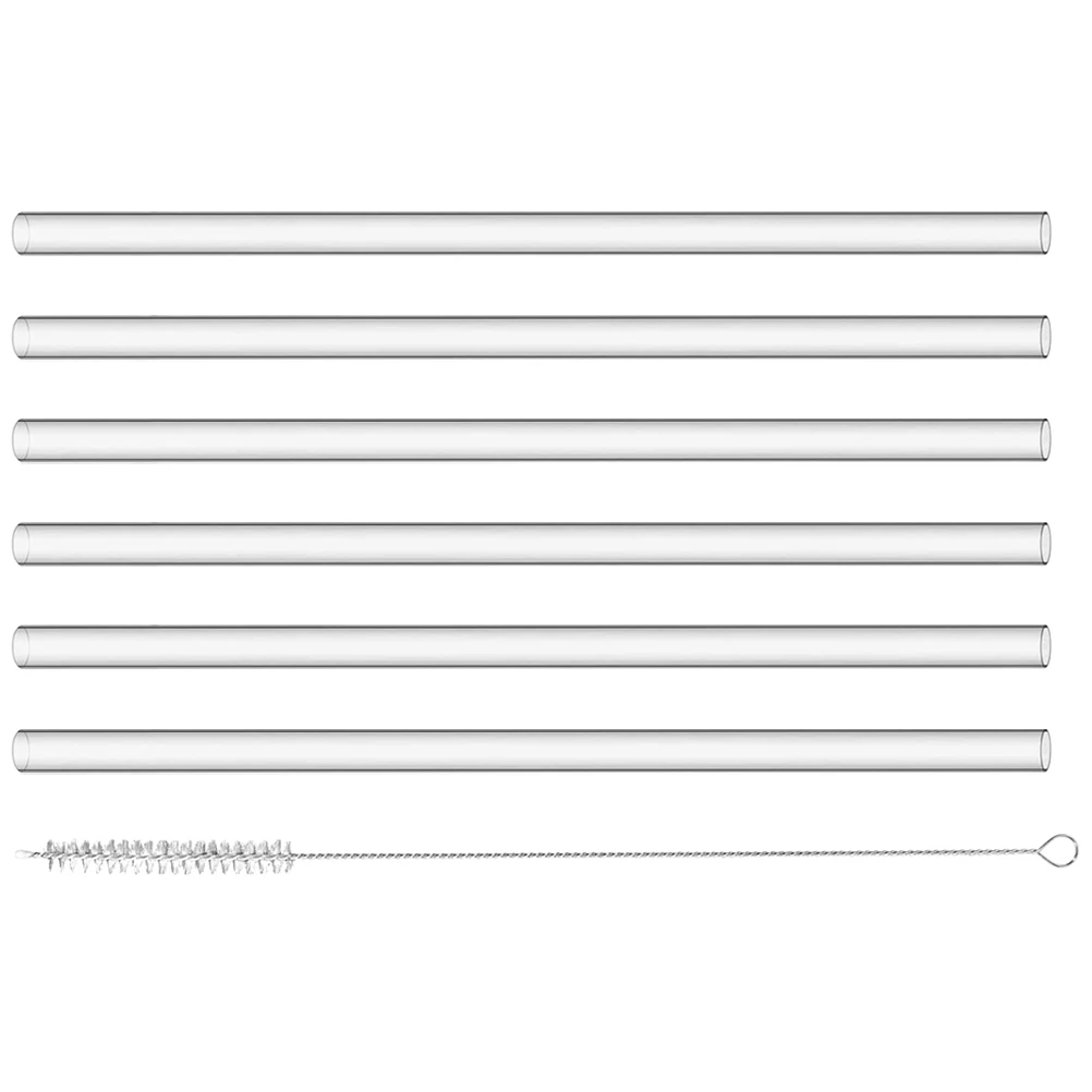 

1 Set Pcs Reusable Silicone Straws Replacement Drinking Straws With Cleaning Brush Household Travel Tumbler Juice Mutifunction