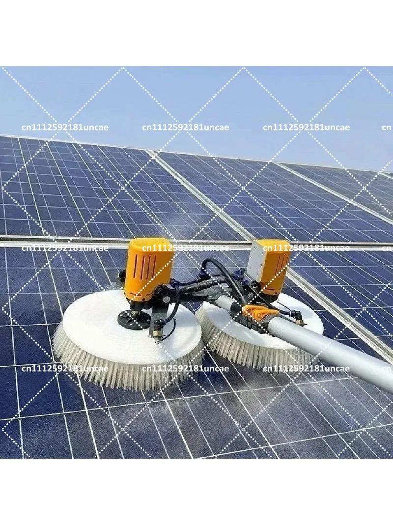 Solar Panel Cleaning  Double Head Brush Rechargeable  Powered