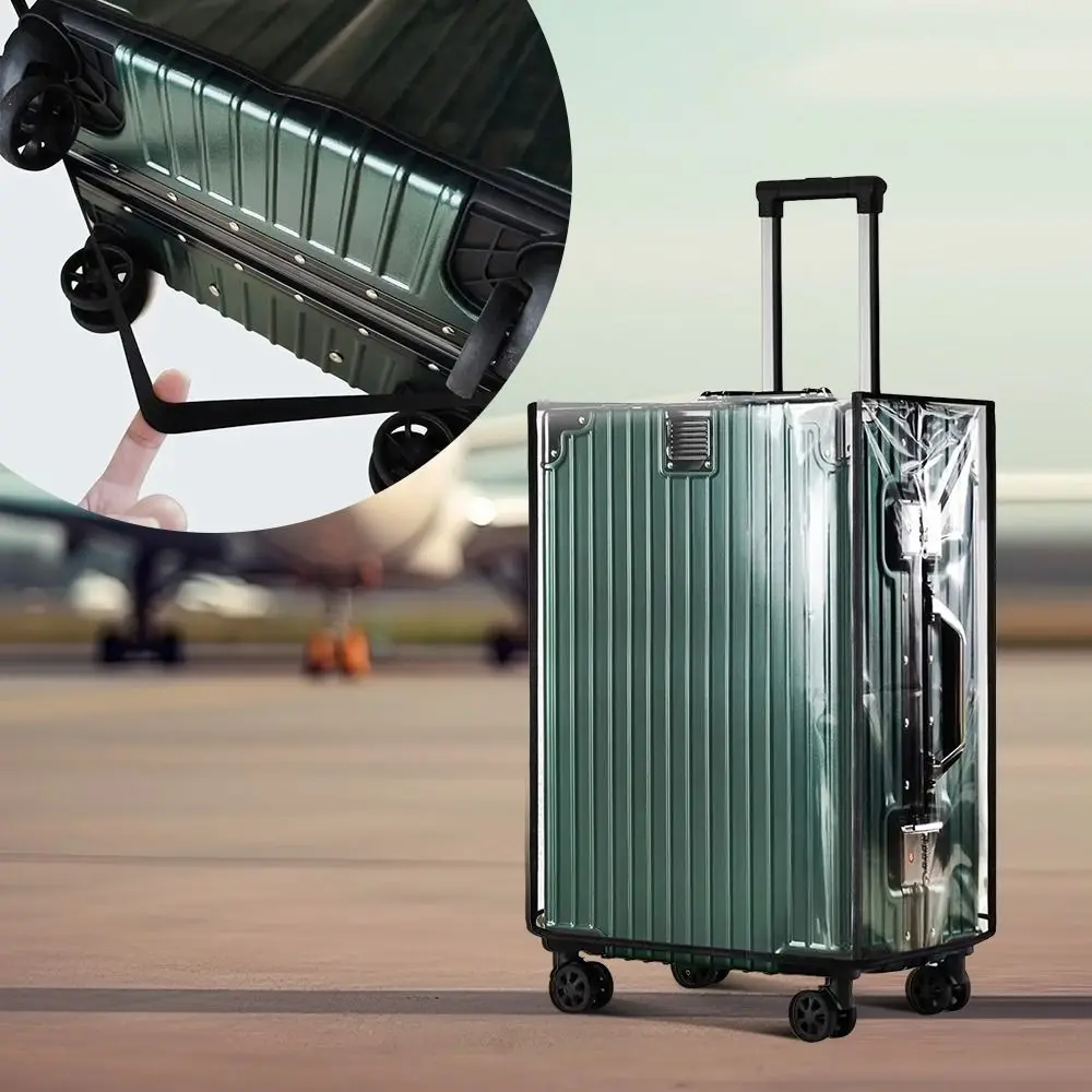 

18-30 Inch Travel Luggage Cover PVC Transparent Luggage Protector Cover Dustproof Waterproof Suitcase Protector Cover Luggage
