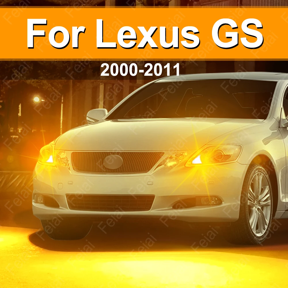 Car Turn Signal LED Light For Lexus GS300 GS430 GS350 GS450h GS250 Accessories LED Indicator Bulb Amber GS 300 350 430 250 450h